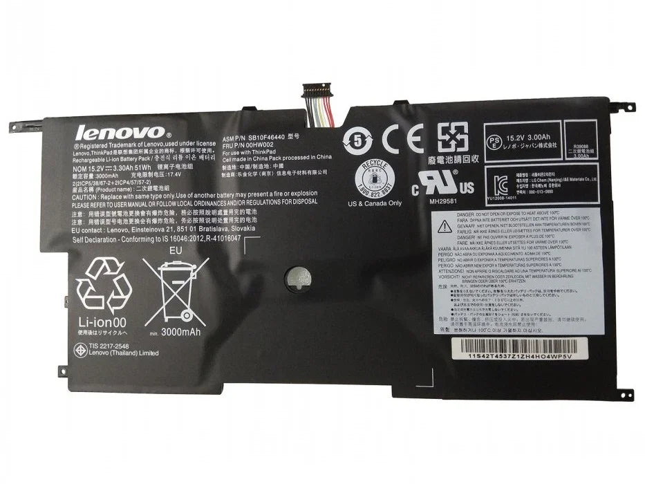 lenovo 00HW003 Battery Lenovo ThinkPad X1 Carbon